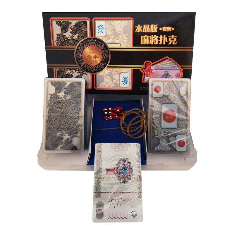♪ ♪ Cow-crystal mahjong poker kit ♪